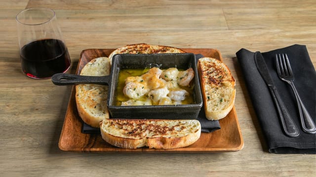 Wood-Fired Shrimp Bake.