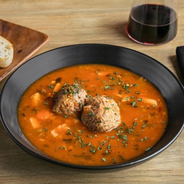 Meatball Fagioli Soup.